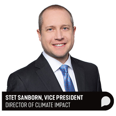 Stet Sanborn Author Title Card Director of Climate Impact