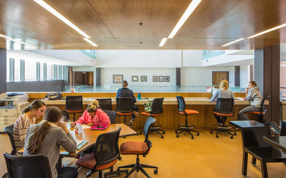 Ott Hall, Indiana Wesleyan University Higher Education SmithGroup Interiors Architecture Nursing