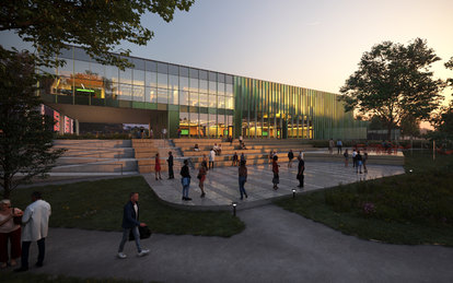 Michigan State University Multicultural exterior rendering higher education architecture